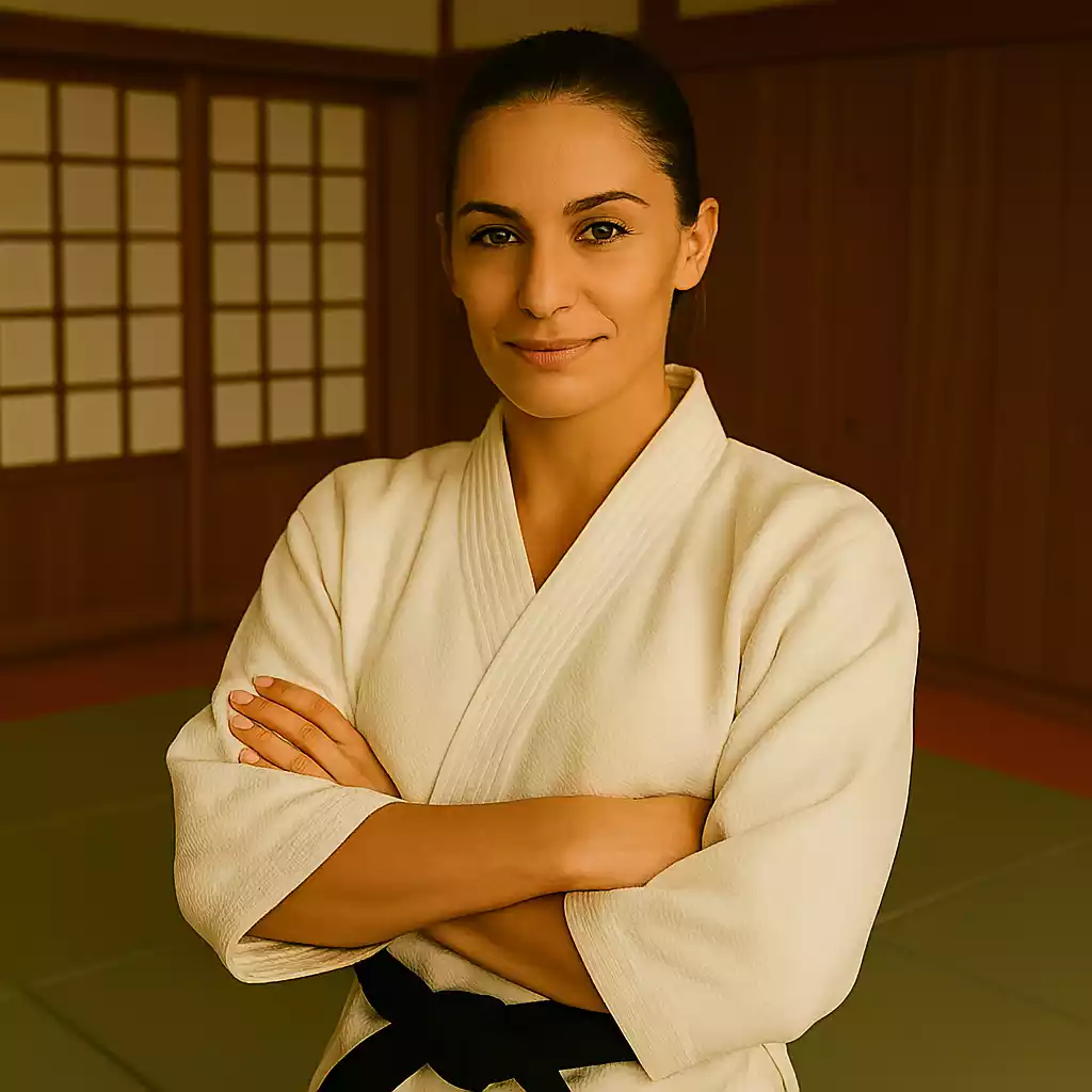 karateka que muestra Valores y comunidad